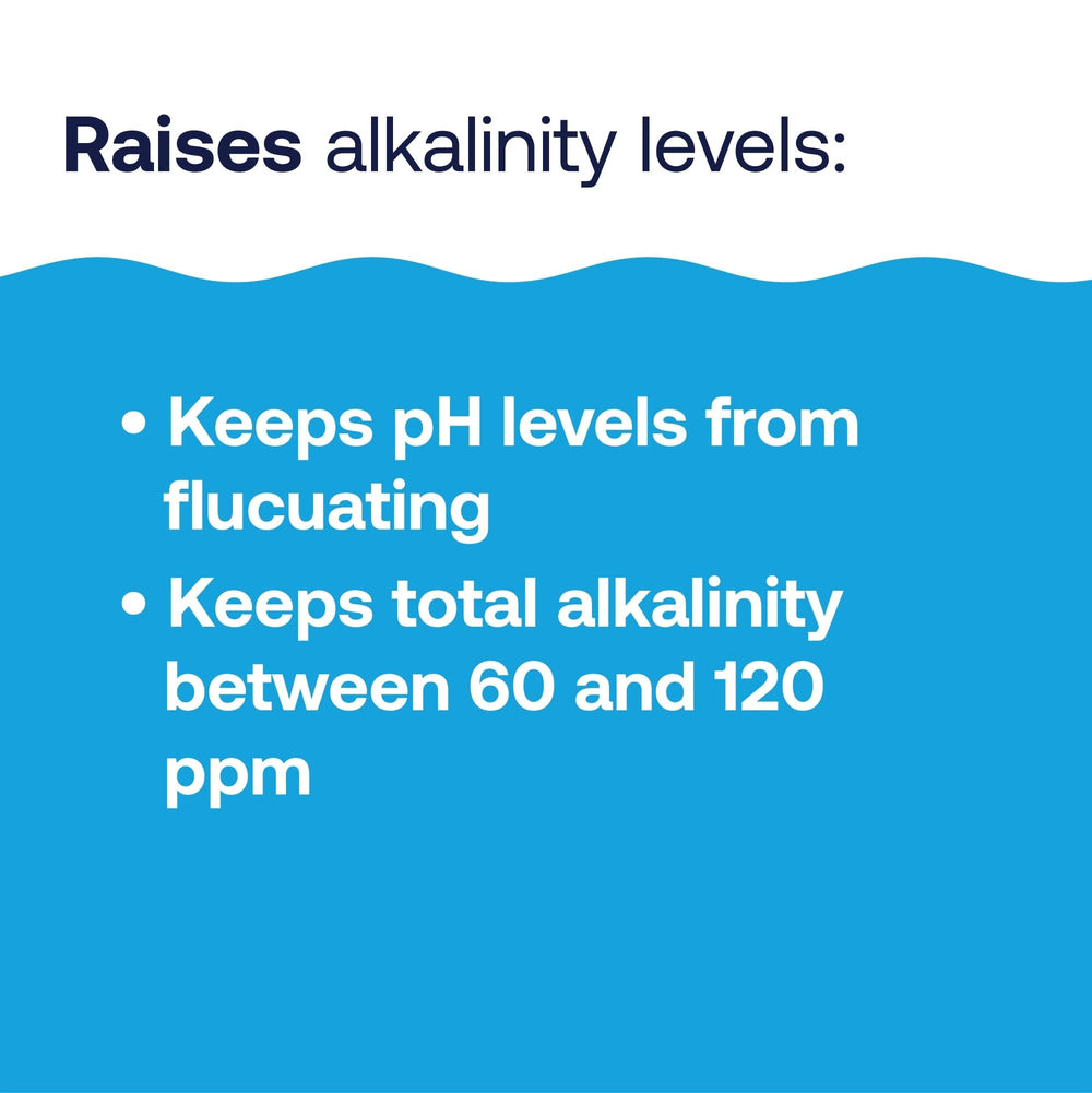 HTH Alkalinity Up 5 lbs side view showing granular texture