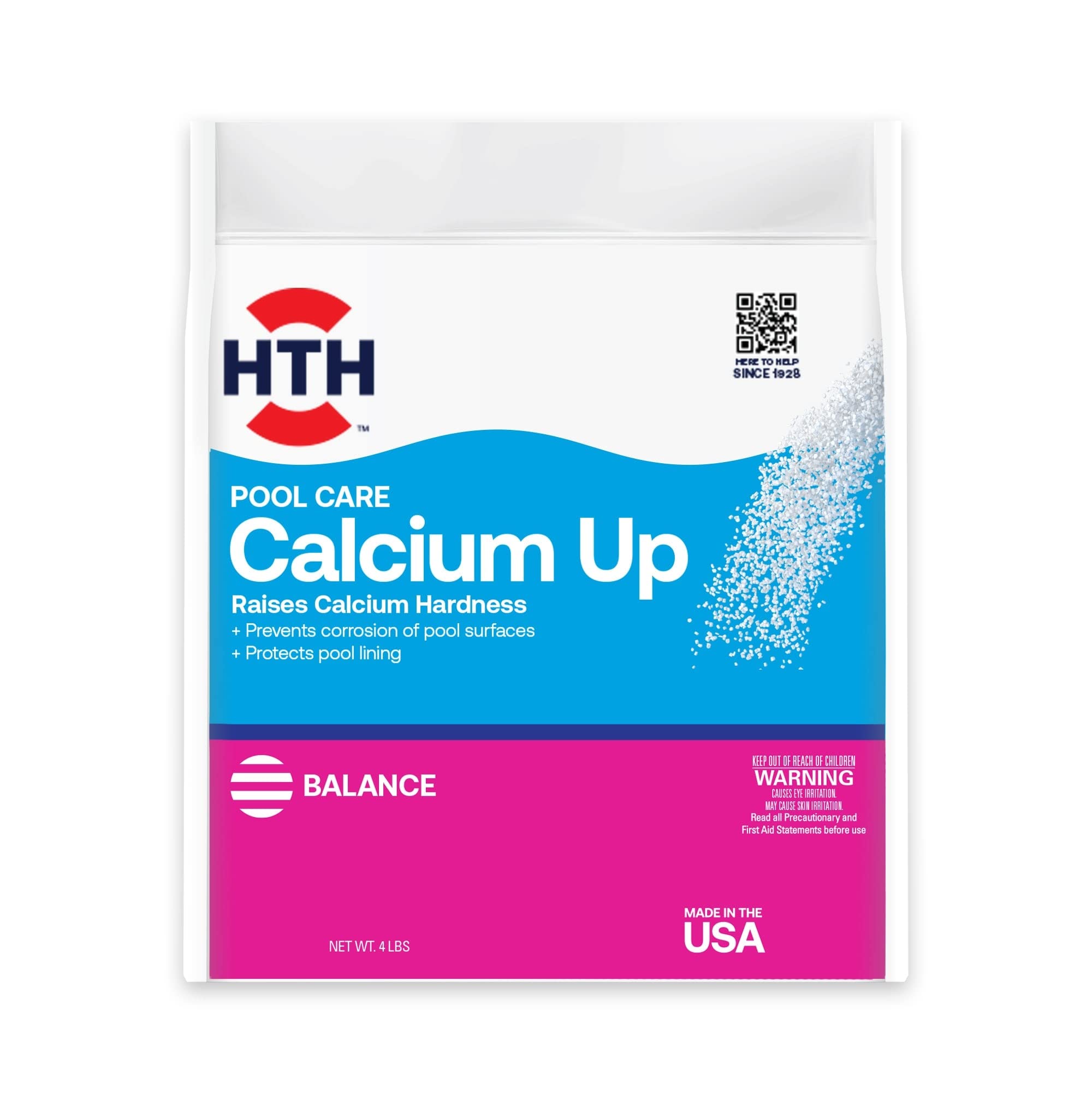 HTH Calcium Hardness Up 4 lbs powder front view