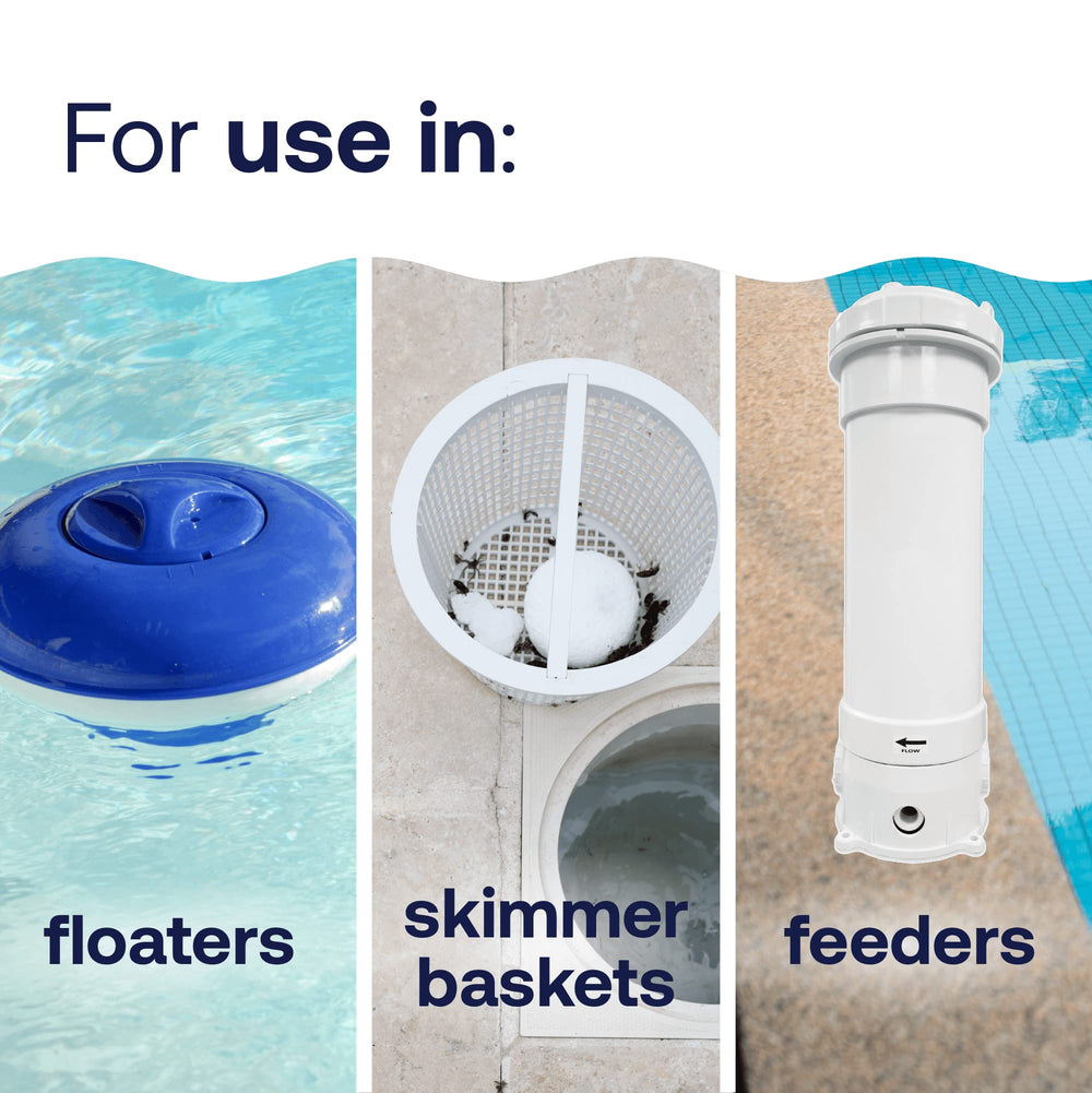 HTH Chlorine Tabs in skimmer basket