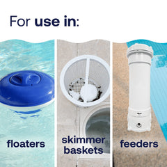 HTH Chlorine Tabs in skimmer basket