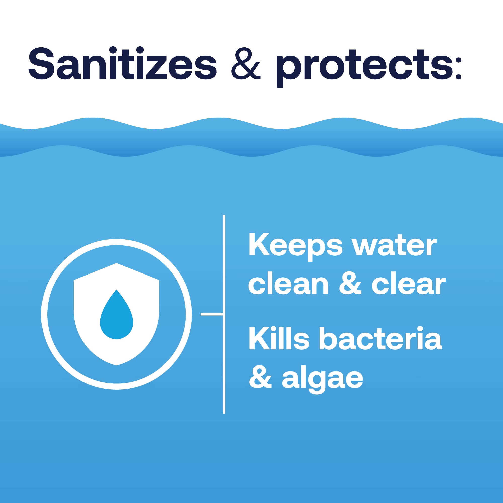 HTH Spa Bromine Tabs in a floater in water