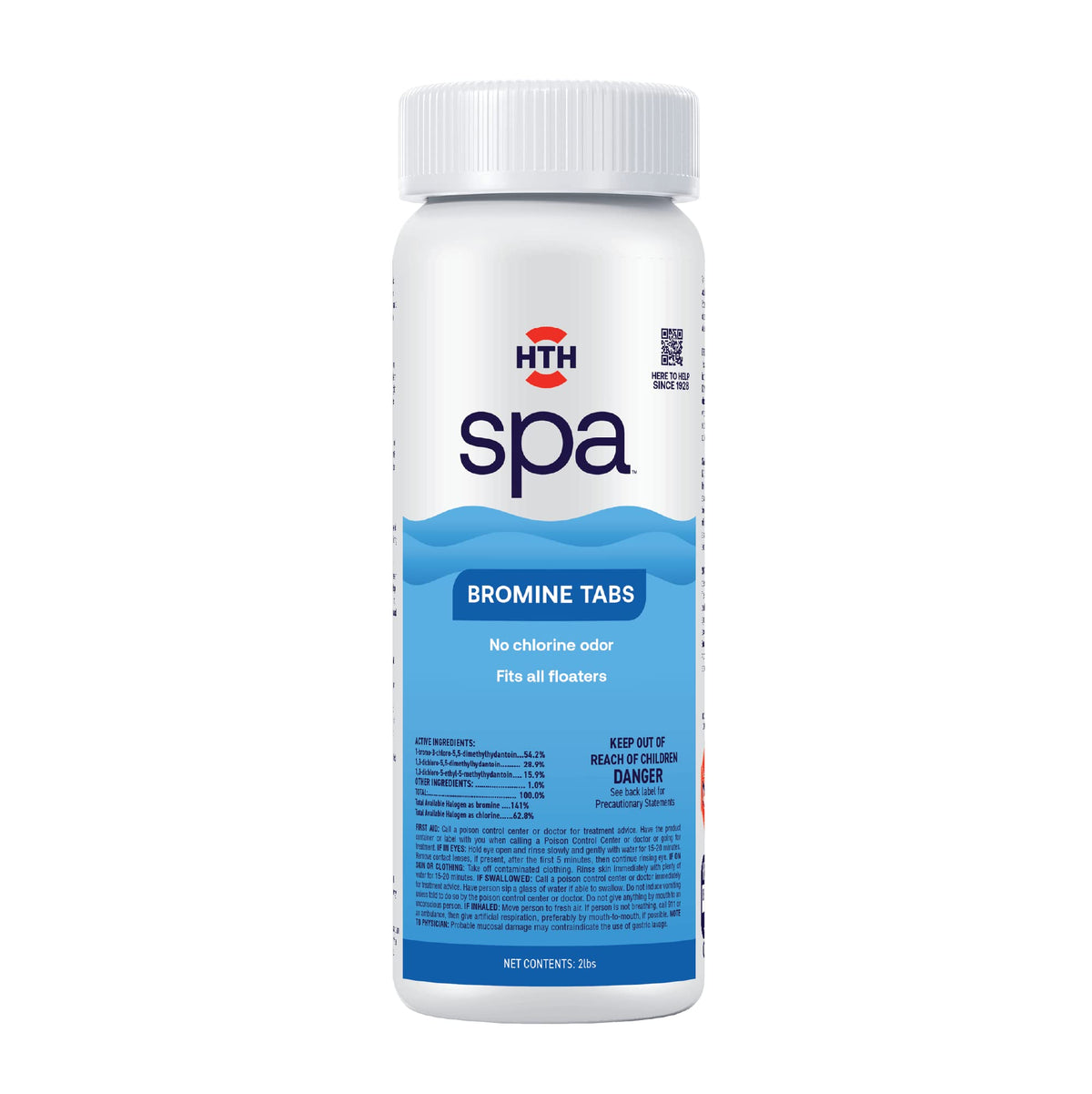 HTH Spa Bromine Tabs packaging front view