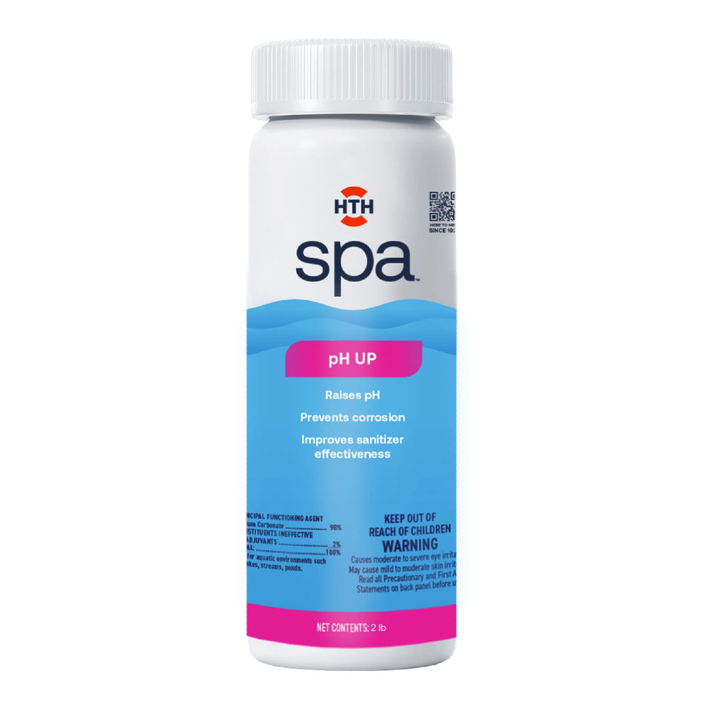 HTH Spa pH Up 2 lbs powder front view