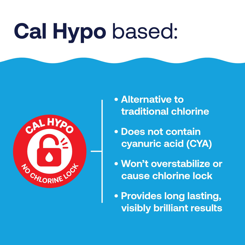 HTH Swimming Pool Care Shock Advanced 1 lb label details