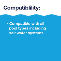 HTH Swimming Pool Care Stabilizer on a pool deck