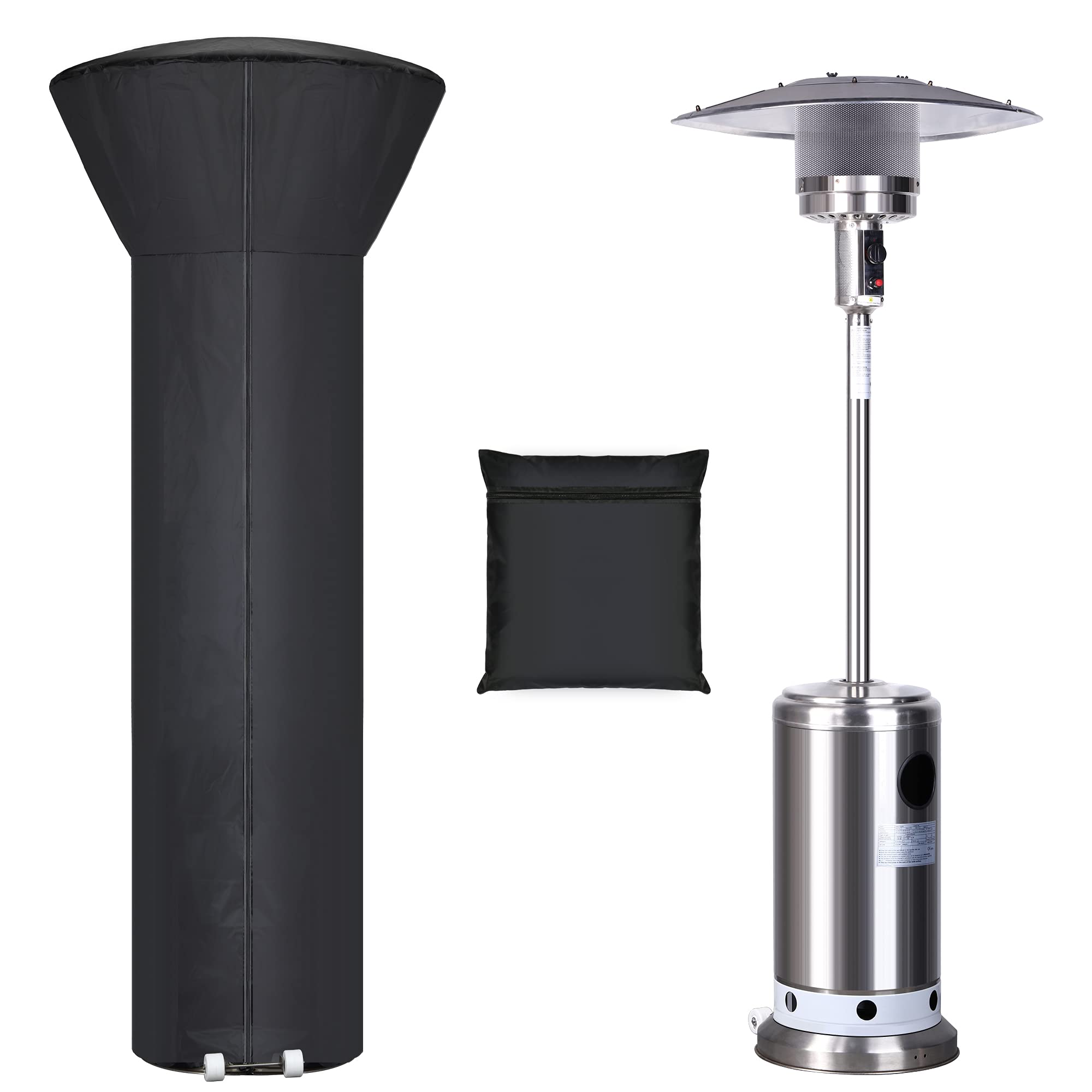 Hualedi Patio Heater Cover black front view