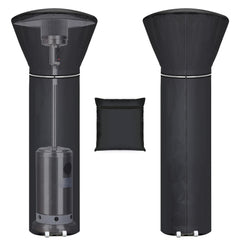 Hualedi Patio Heater Cover front view in black