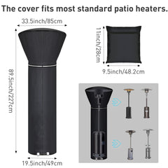 Hualedi Patio Heater Cover reflective strip detail