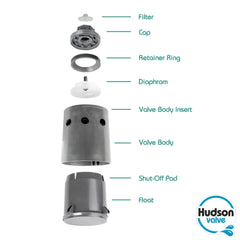 Hudson Valve Float Valve back view with mounting details