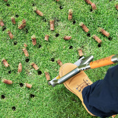 hugeneroy aerator with three deep-drilling tines