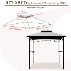 Hugline Grill Gazebo Replacement Canopy in packaging