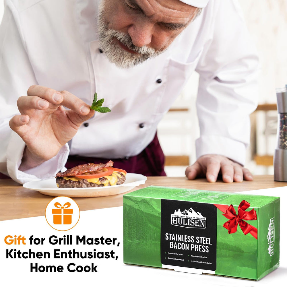 HULISEN Grill Press with cleaning sponge and soap