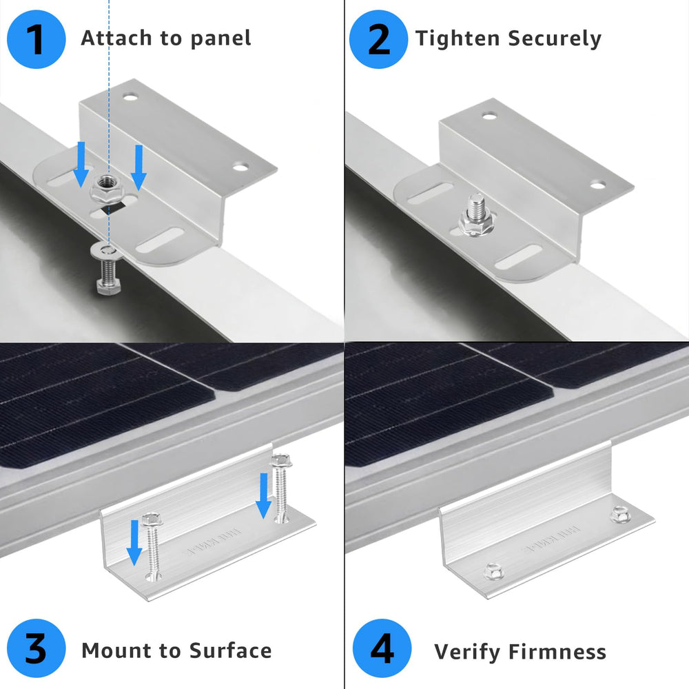 HULKNPE Z brackets mounted on a roof