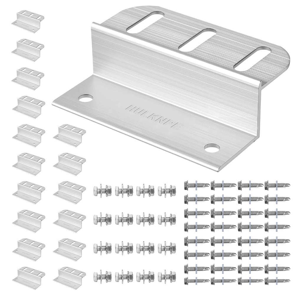 HULKNPE Z Brackets Solar Panel Mounting Kit with hardware included