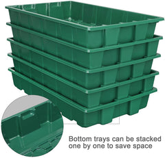 Humidity dome for regulating temperature on seed tray