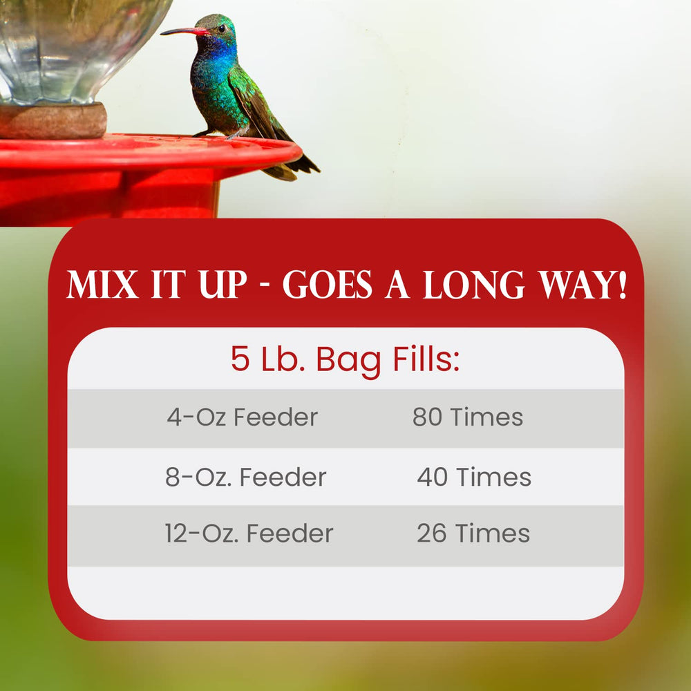 Hummingbird Market nectar pouch resealed for freshness