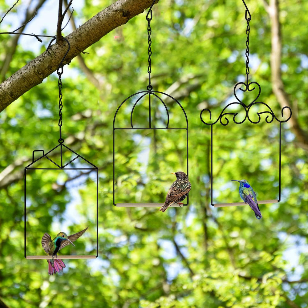 Hummingbird Swing hanging on a garden tree