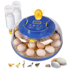 Humorrap 18 Egg Incubator front view with digital display