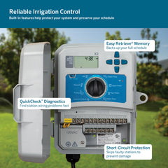 Hunter X2 8 Zone Sprinkler Controller outdoor installation