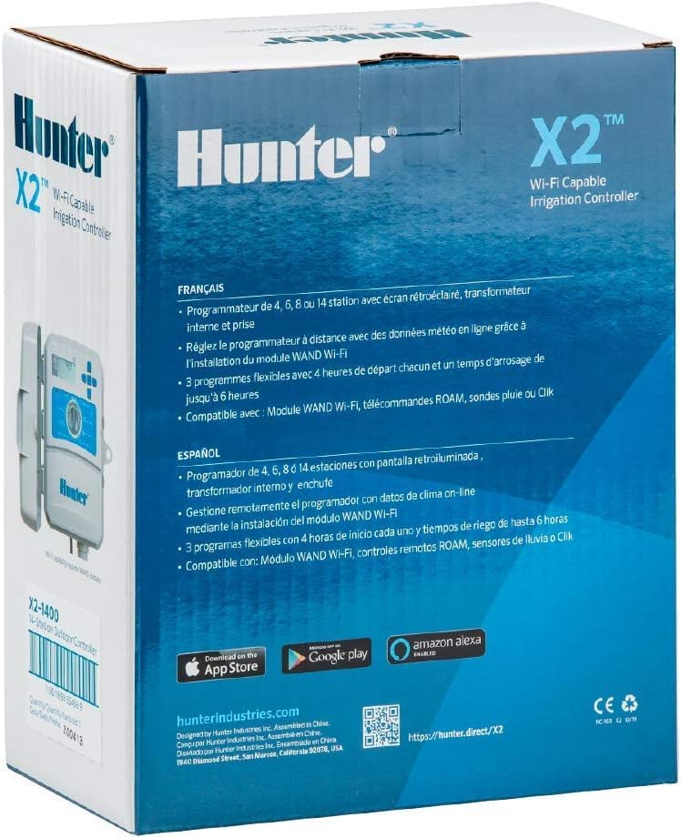 Hunter X2 Sprinkler Controller packaging