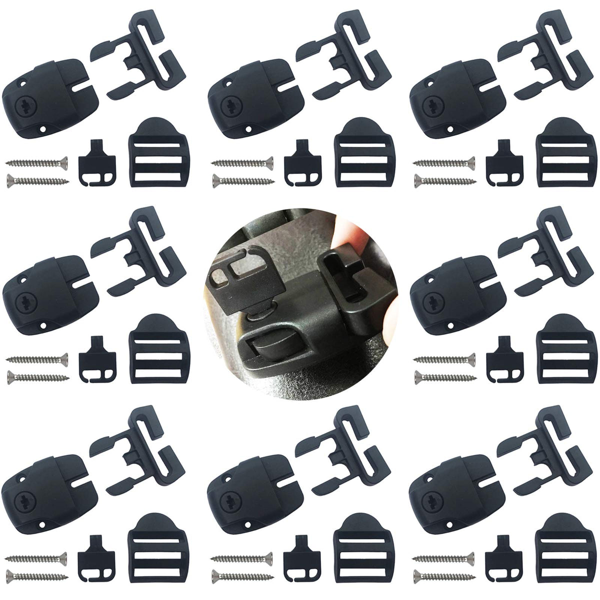 Huouo Spa Hot Tub Cover Repair Kit contents shown