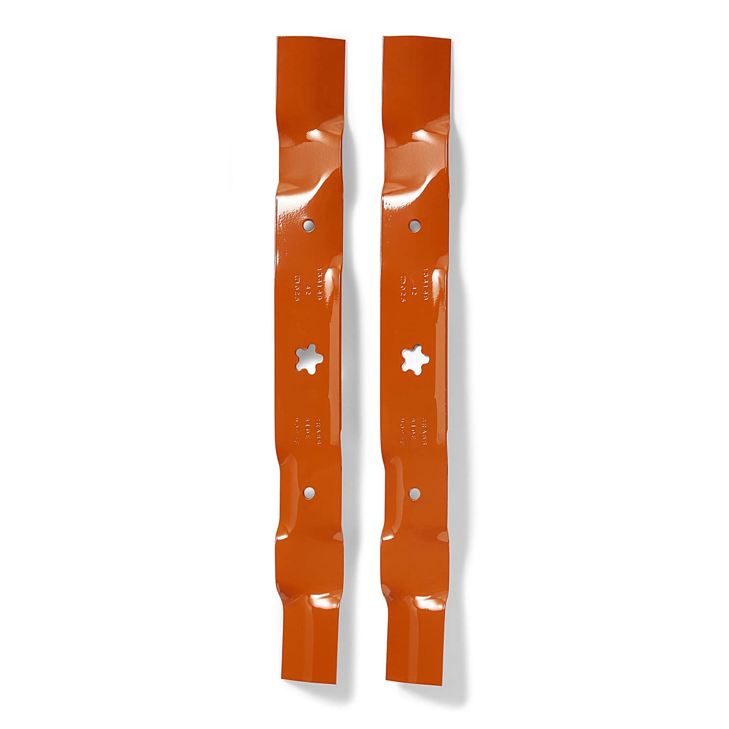 Husqvarna blades showing hardened steel construction