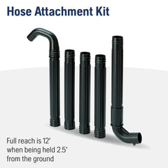 Husqvarna Gutter Attachment Kit nozzle tube and pivot tube close-up