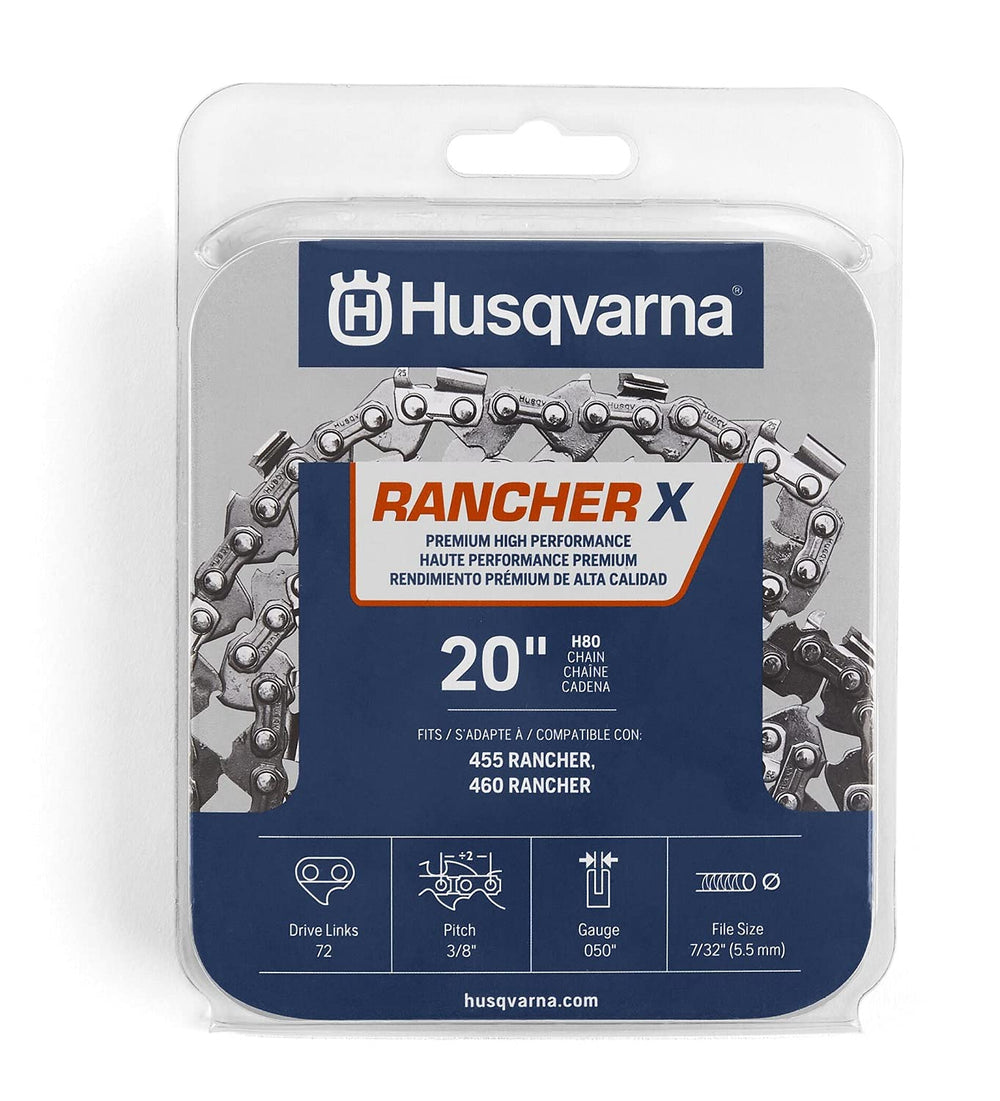 Husqvarna H-80 Chainsaw Chain 20 Inch front view