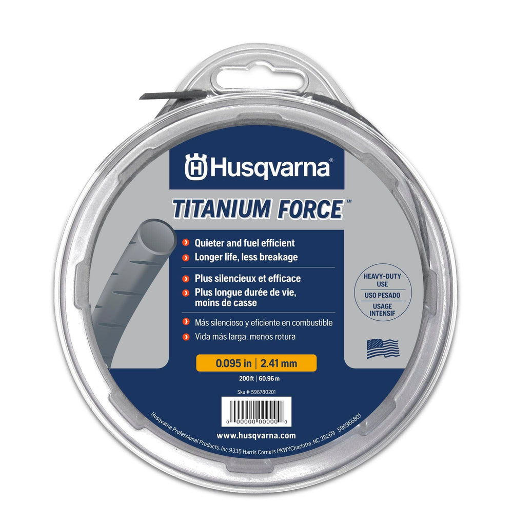 Husqvarna Titanium Force String Trimmer Line 0.095-Inch front view