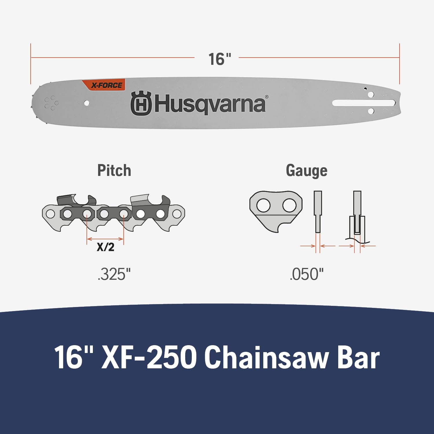 Husqvarna X-Force Chainsaw Bar packaging