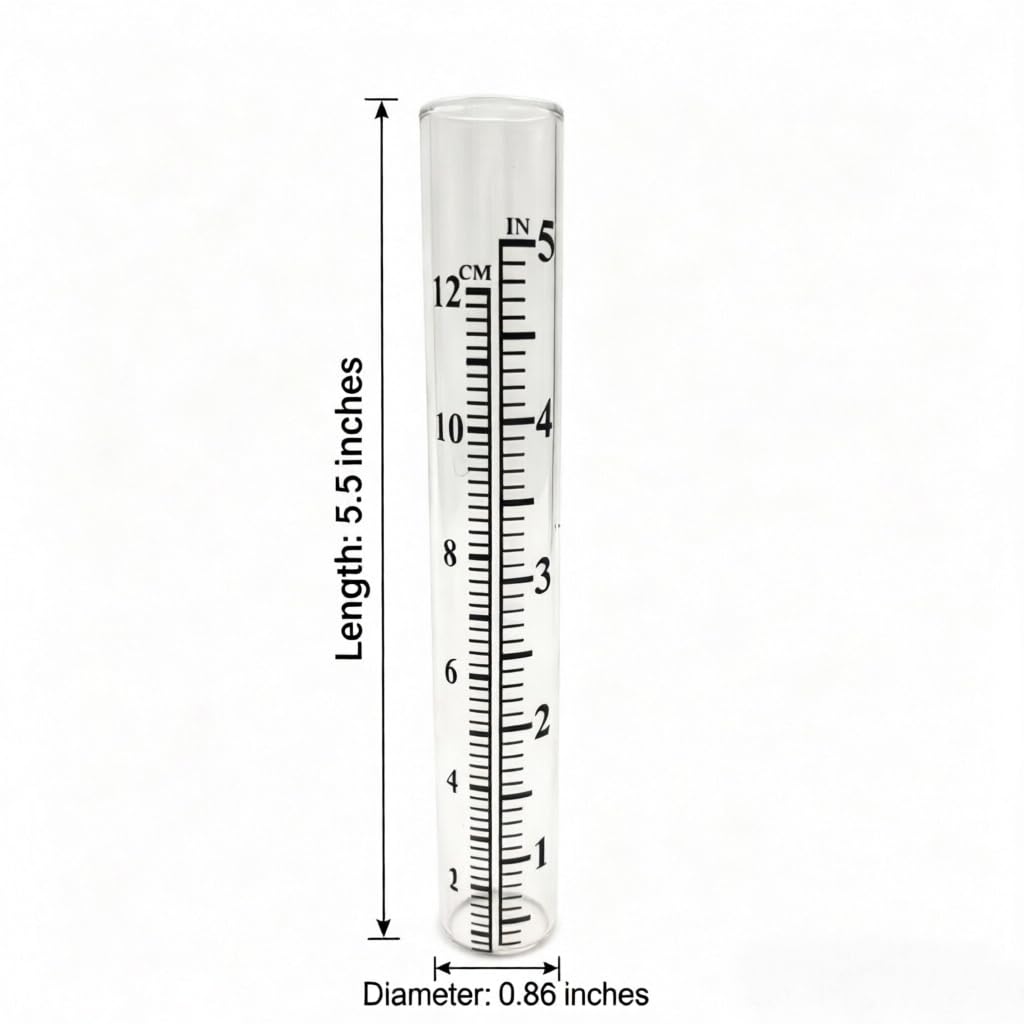 HUTNUOY rain gauge replacement tube measuring rainfall