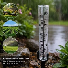 HUTNUOY rain gauge tube with measurement markings
