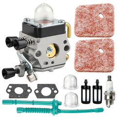 HUZTL FS45 FS55R Carburetor front view with connectors