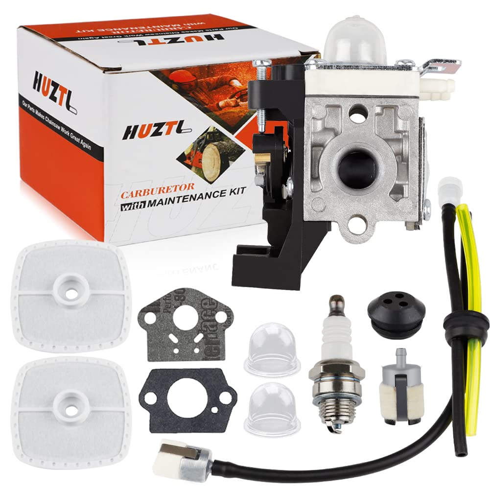 HUZTL SRM 225 Carburetor front view with tuning kit components