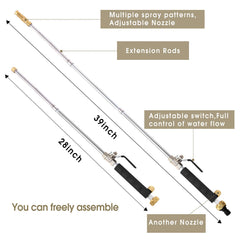 Hwylizg wand extended to 39 inches for high cleaning tasks