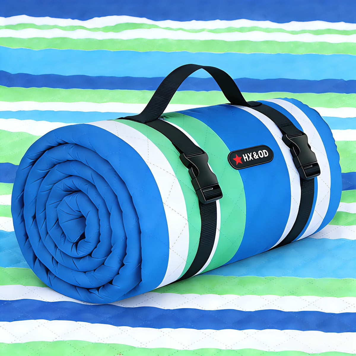 HX&OD Extra Large Picnic Blanket 80"x80" front view