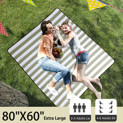 HX&OD Picnic Blanket folded with carry strap