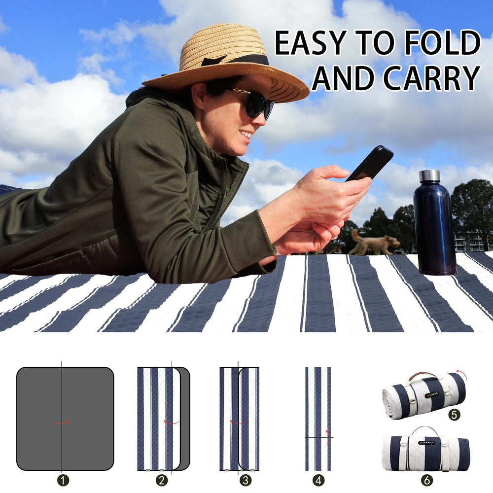 HX&OD picnic blanket in storage bag