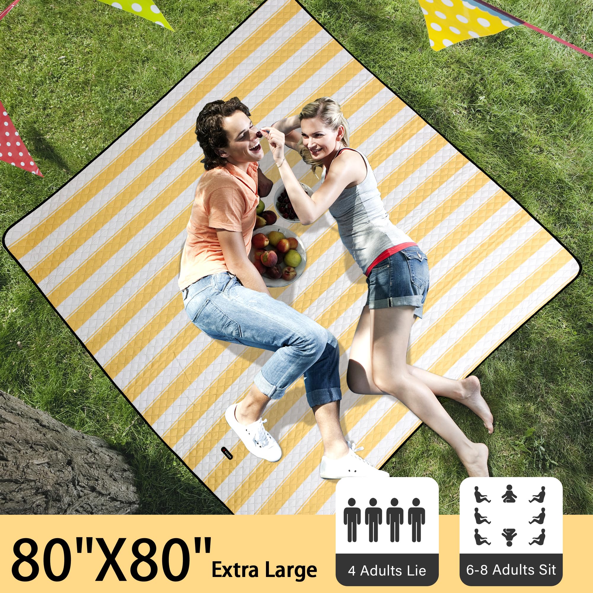 HX&OD Picnic Blanket waterproof backing detail