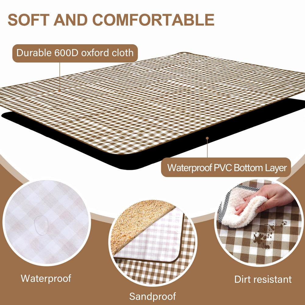 HX&OD picnic blanket waterproof bottom detail