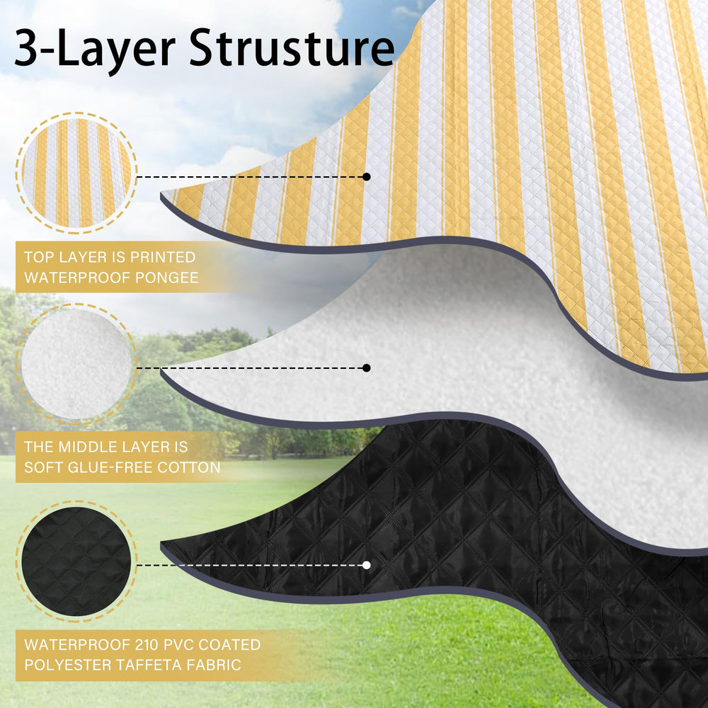 HX&OD picnic blanket with ground spikes