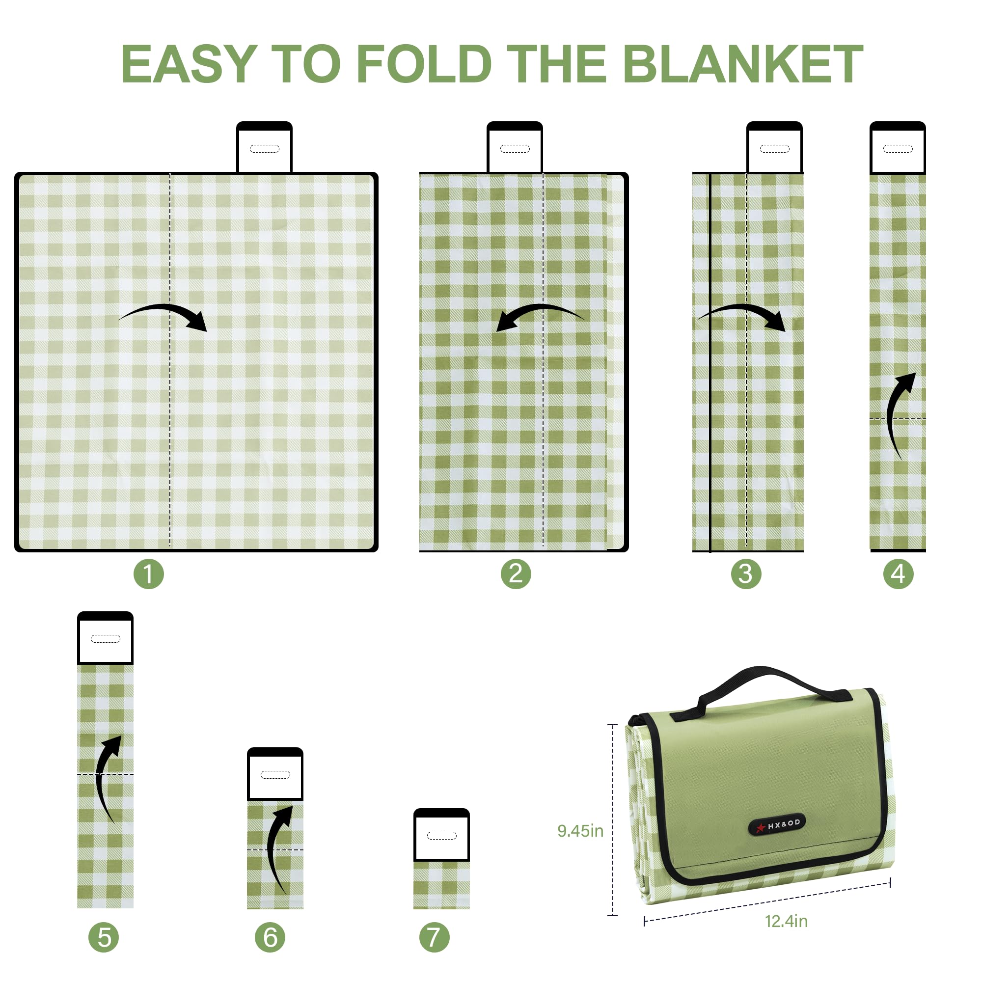 HX&OD Picnic Blanket with kids playing