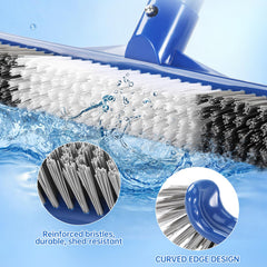 HydraJoy Pool Brush Head side view with ergonomic handle