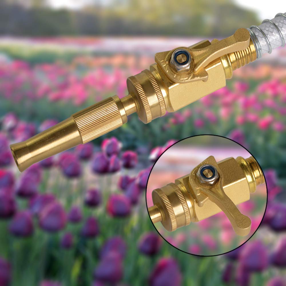 HYDRO MASTER Heavy Duty Brass Shut Off Valve close-up view