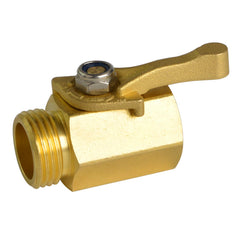 HYDRO MASTER Heavy Duty Brass Shut Off Valve front view