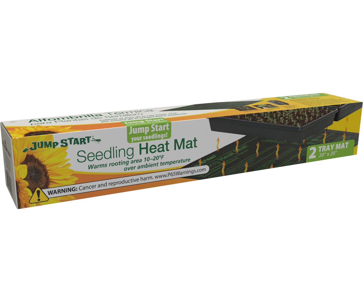 Hydrofarm Heat Mat MT10008 showing waterproof connectors