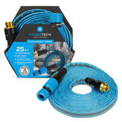 HydroTech FLATJACKET 25ft lightweight garden hose side view