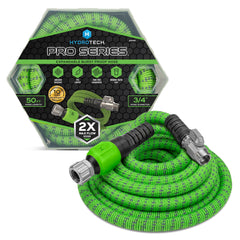 HydroTech Pro Series 50 ft garden hose green model front view