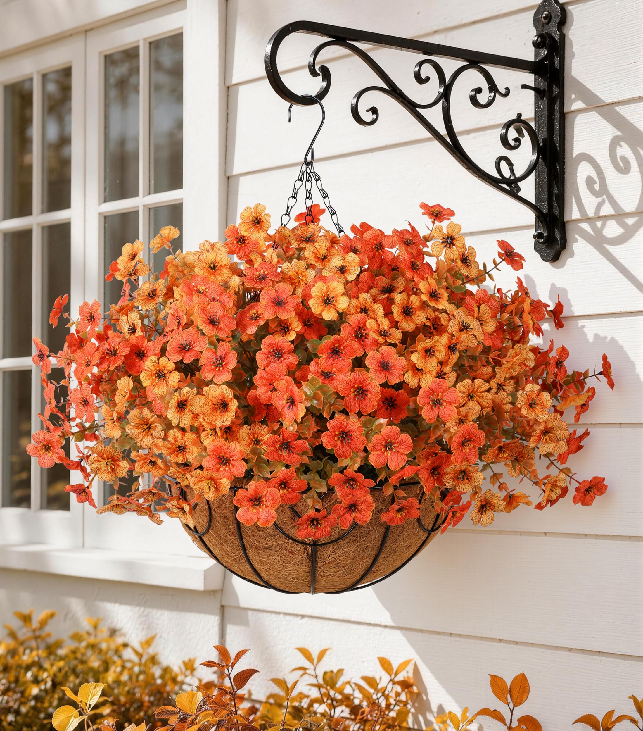 HyeFlora Hanging Planter displayed on a balcony