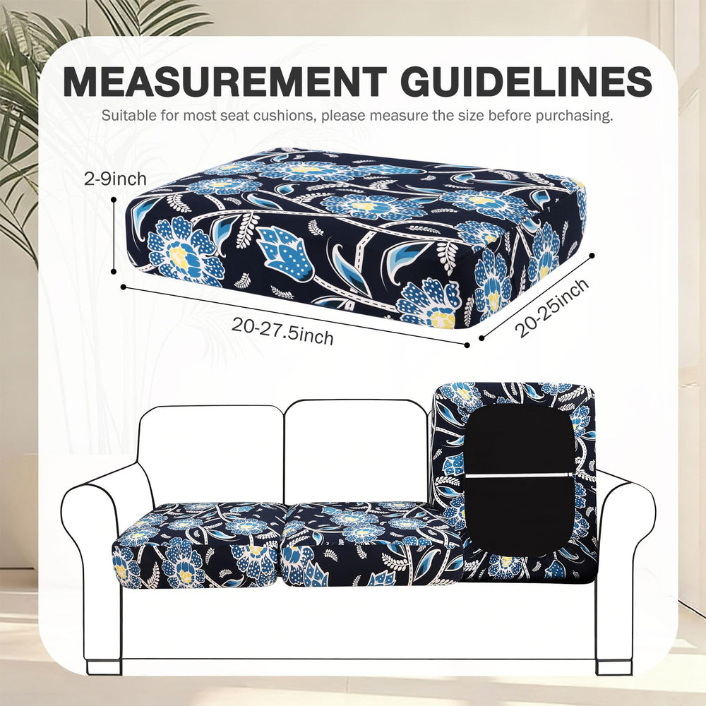 hyha 14Pcs Patio Cushion Covers Bluebell side view